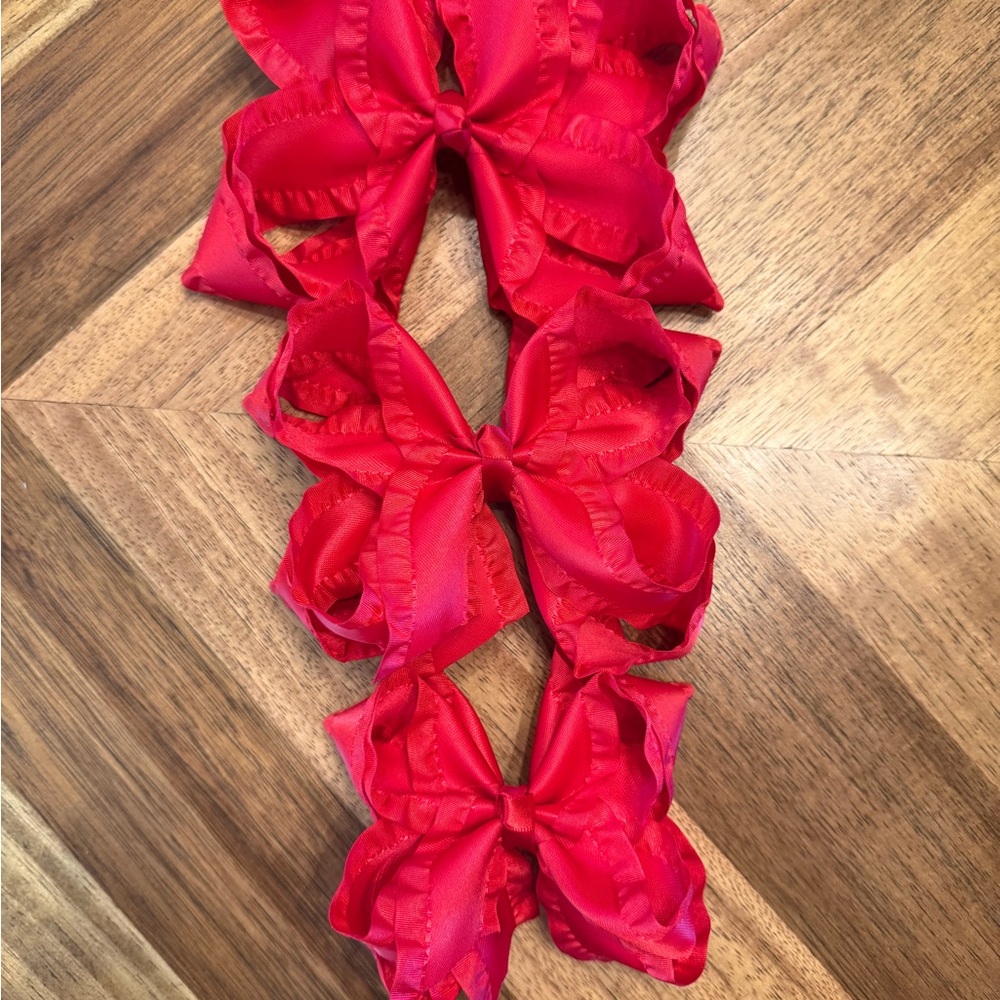 Red Bow Hair Accessory - Picture 7 of 7